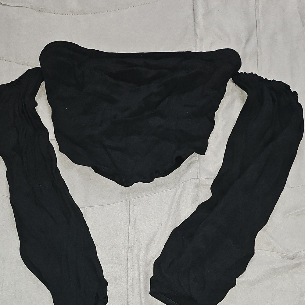 Black Off-Shoulder Top